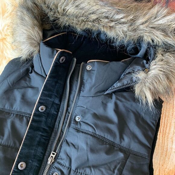AEROPOSTALE PRINCE&FOX FULL ZIP  HOODED PARKA VEST - Picture 5 of 9
